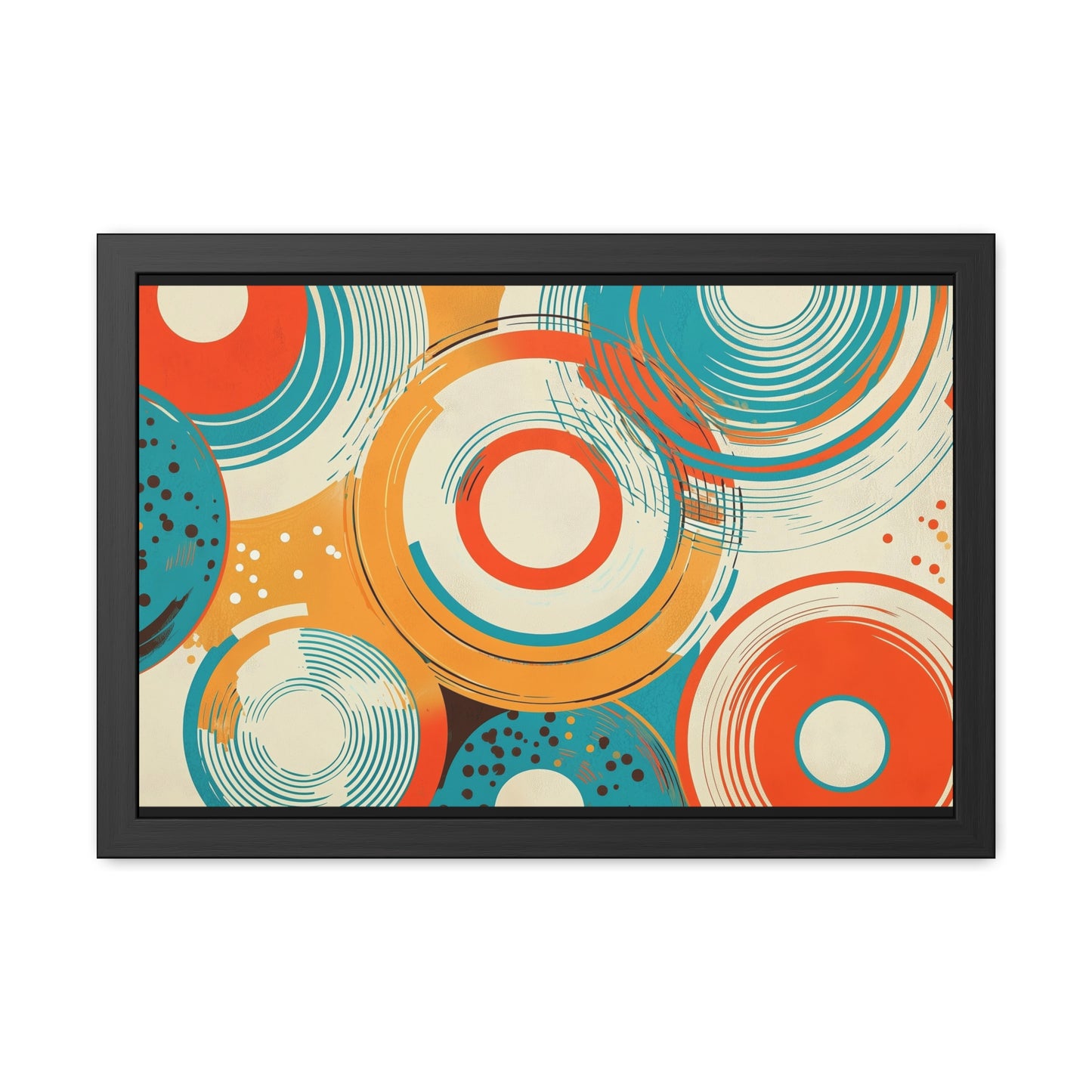 Modern Geometric Wall Art – Framed Abstract Poster for Home Decor