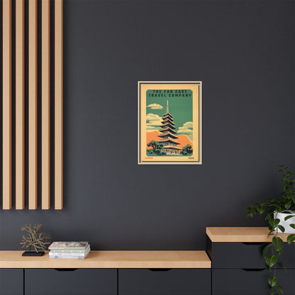 Japan Pagoda Vintage Poster | Museum-Quality Fine Art Print