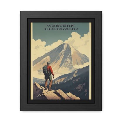 Vintage Colorado Travel Poster - Western Colorado Mountain Exploration Art Framed Posters