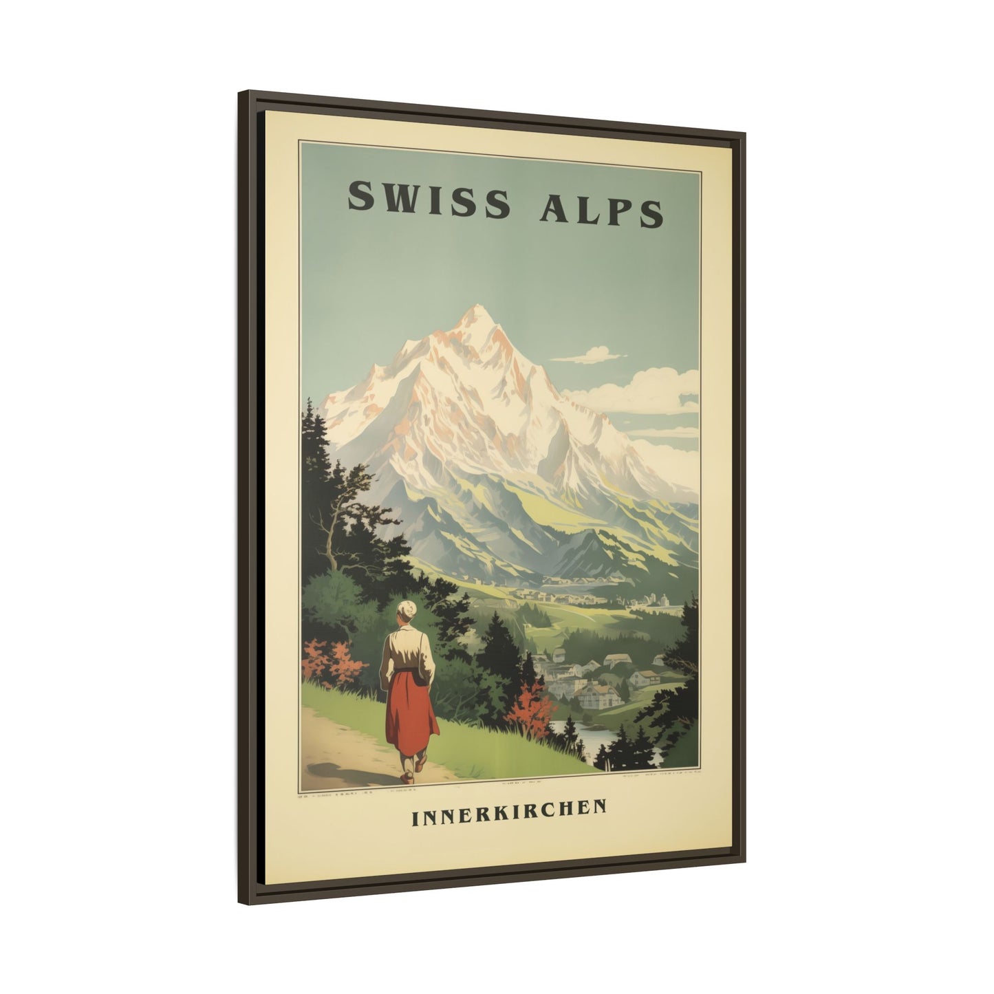 Swiss Alps Vintage Travel Poster | Fine Art Print