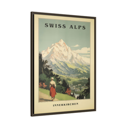Swiss Alps Vintage Travel Poster | Fine Art Print