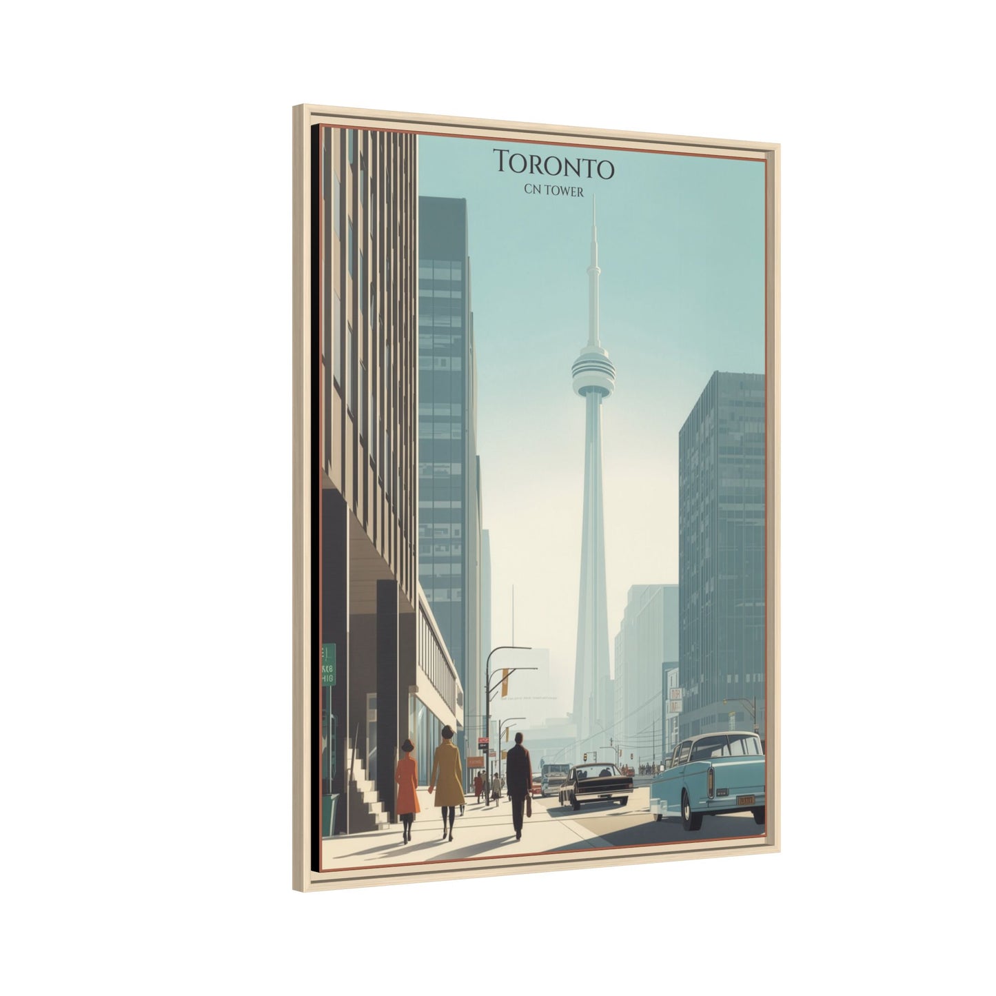 Toronto CN Tower Vintage Travel Poster | Museum-Quality Fine Art Print