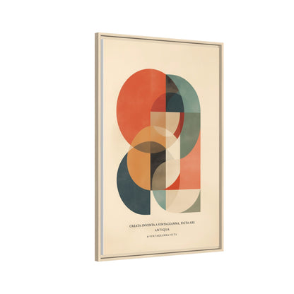 Abstract Geometric Art Print Vintage Poster | Museum-Quality Fine Art Print