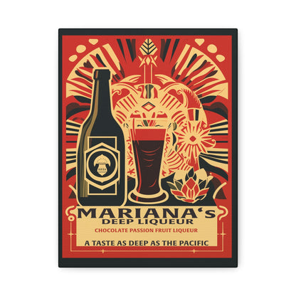 "Mariana’s Deep Liqueur Chocolate Passionfruit Canvas" Matte Canvas, Stretched, 1.25"