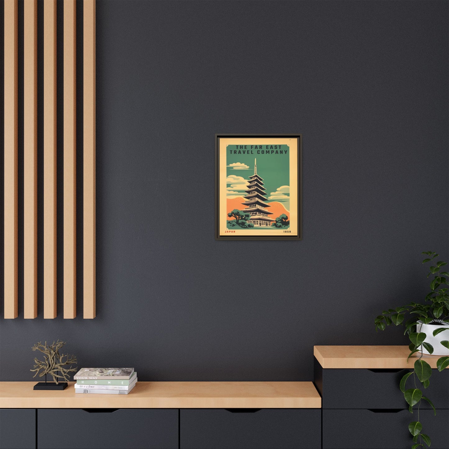 Japan Pagoda Vintage Poster | Museum-Quality Fine Art Print