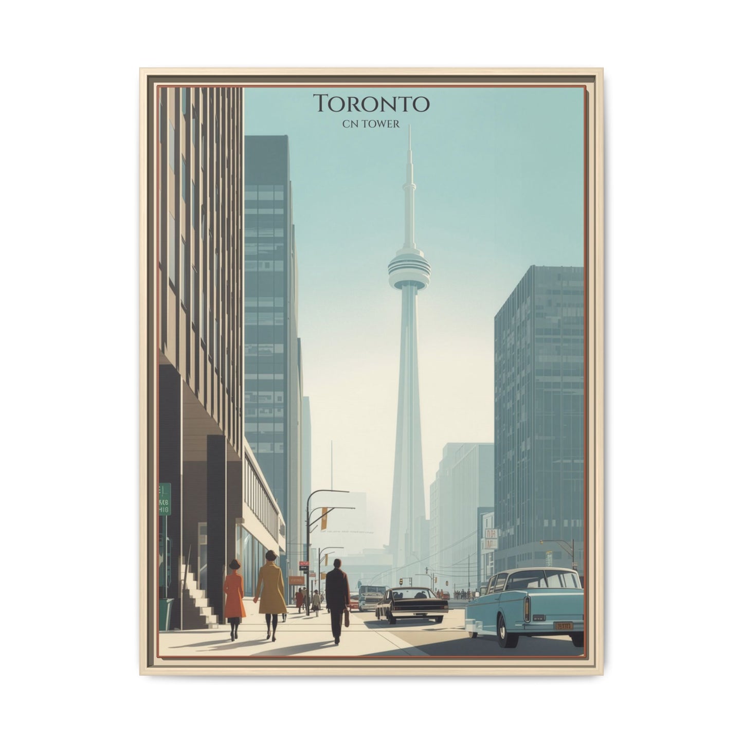 Toronto CN Tower Vintage Travel Poster | Museum-Quality Fine Art Print