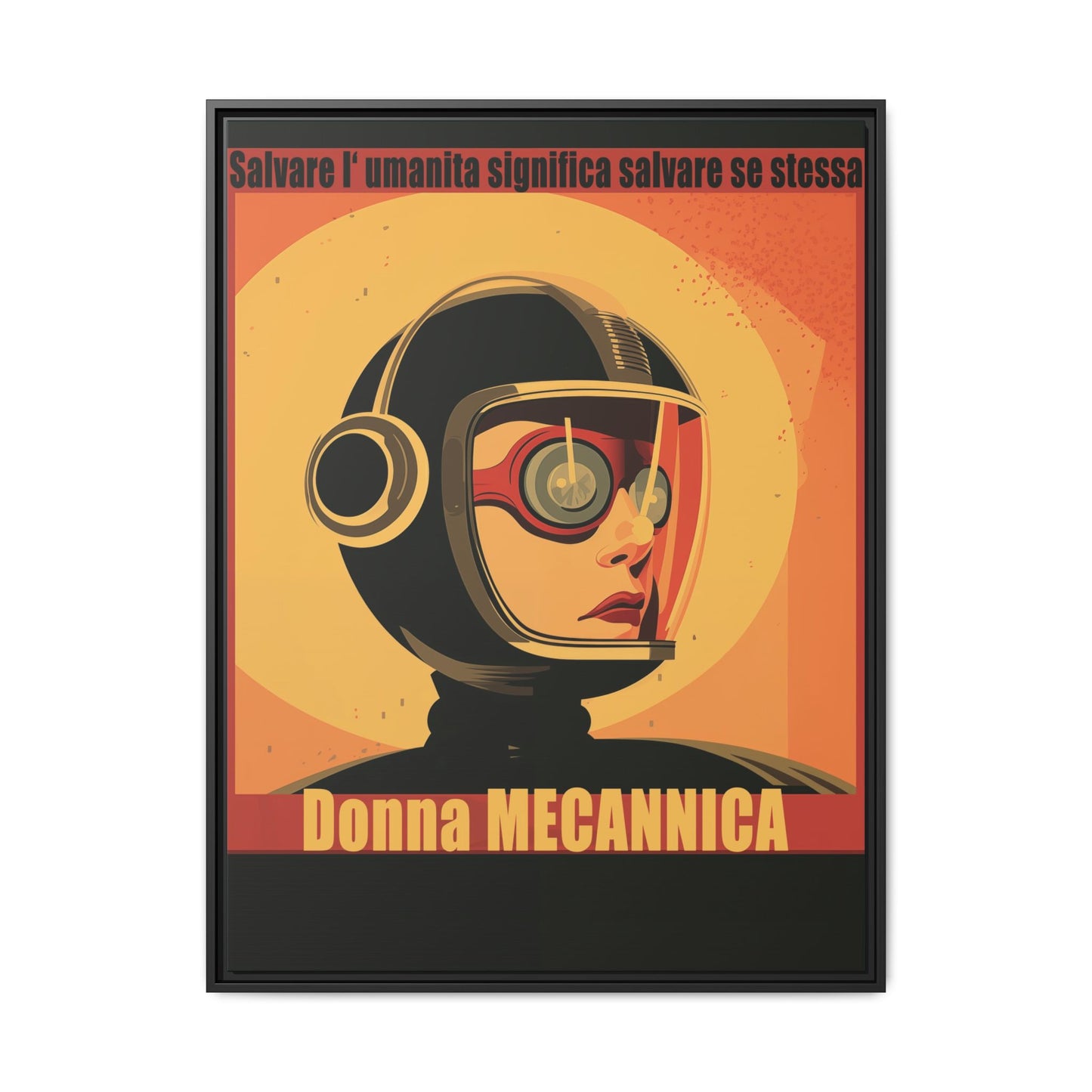 Donna Meccanica Retro Sci-Fi Vintage Poster | Museum-Quality Fine Art Print