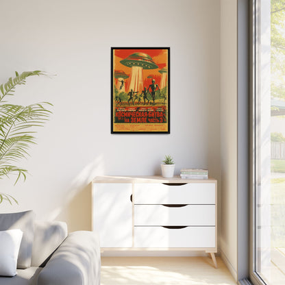 Russian Sci-Fi Alien Invasion Vintage Poster | Museum-Quality Fine Art Print