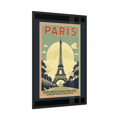 Vintage Paris Framed Poster - Travel Wall Art
