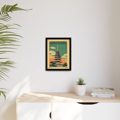 Japan Pagoda Vintage Poster | Museum-Quality Fine Art Print