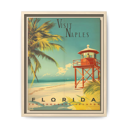 Naples Florida Vintage Beach Poster | Museum-Quality Fine Art Print