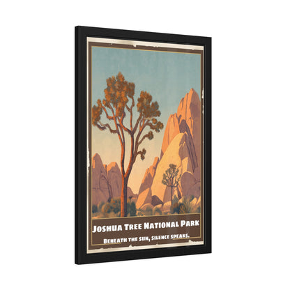 Framed Poster — Joshua Tree National Park Vintage Travel Art