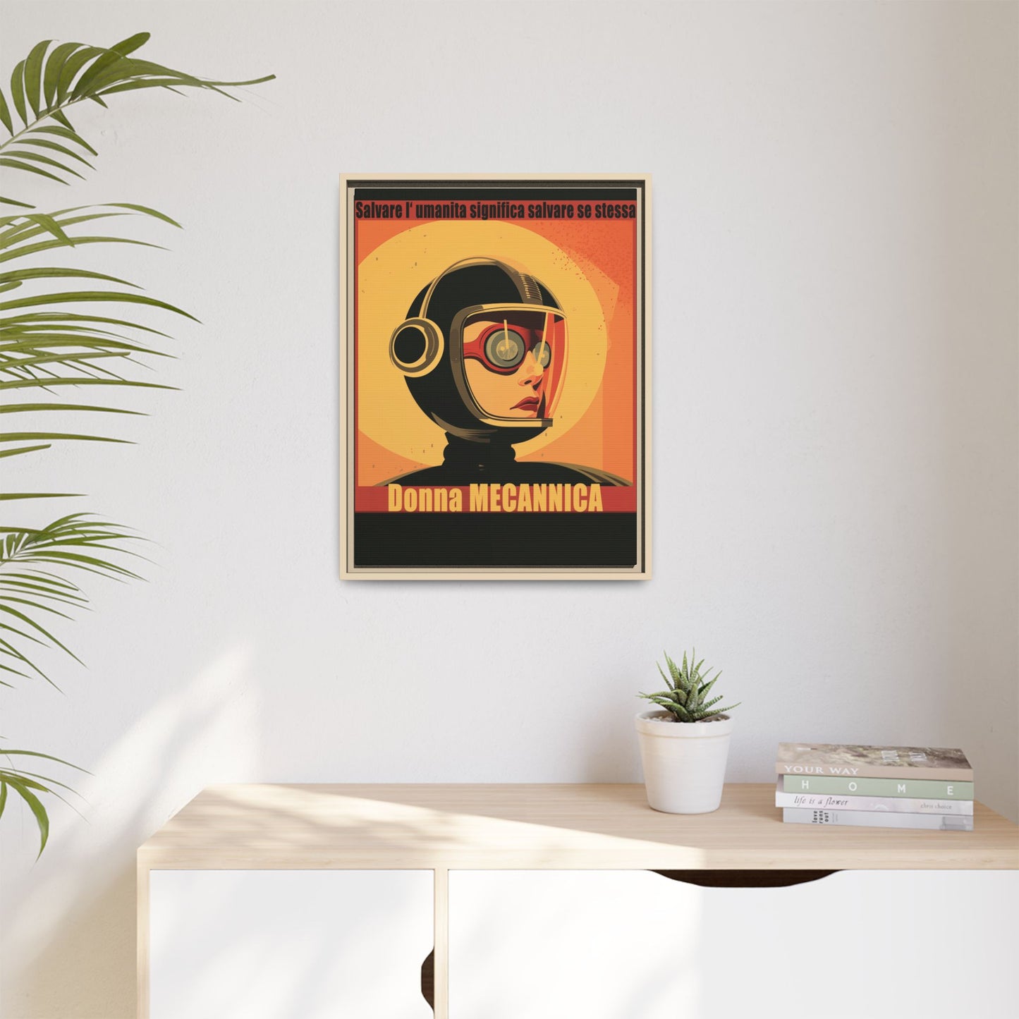 Donna Meccanica Retro Sci-Fi Vintage Poster | Museum-Quality Fine Art Print