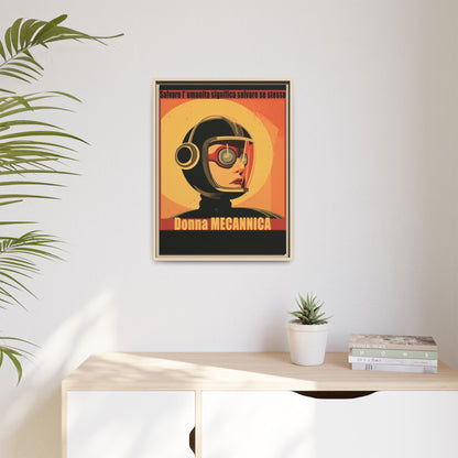 Donna Meccanica Retro Sci-Fi Vintage Poster | Museum-Quality Fine Art Print