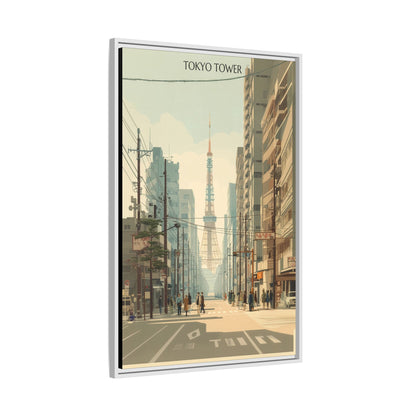 Tokyo Tower Vintage Travel Poster | Museum-Quality Fine Art Print