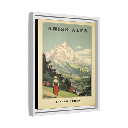 Swiss Alps Vintage Travel Poster | Fine Art Print