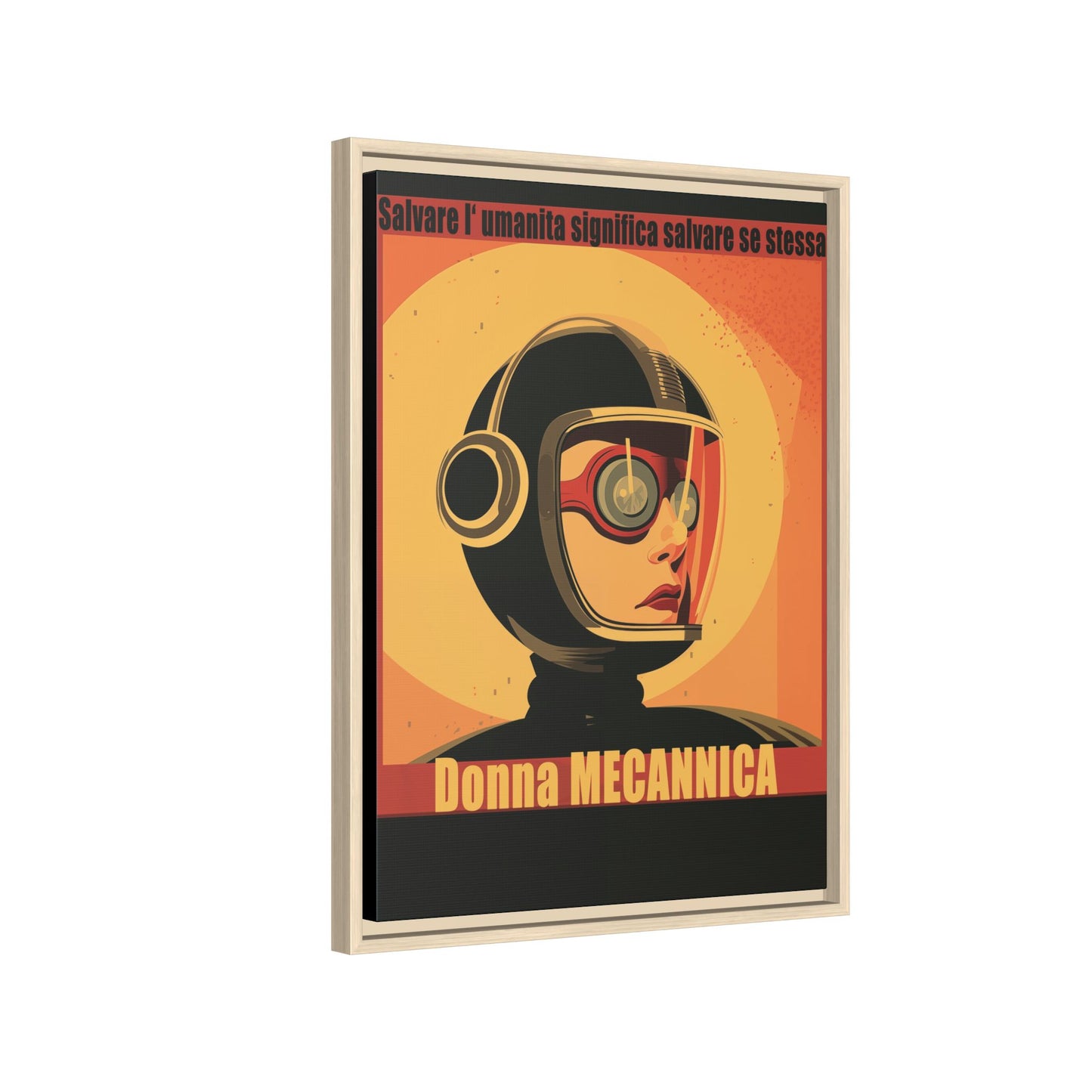 Donna Meccanica Retro Sci-Fi Vintage Poster | Museum-Quality Fine Art Print