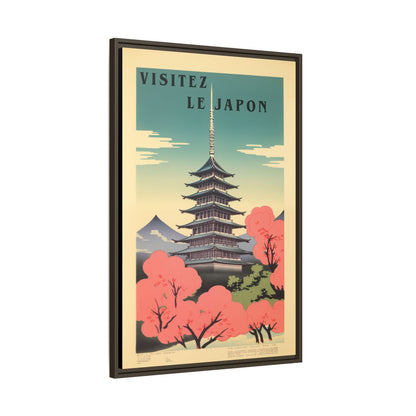 Visitez le Japon Japanese Travel Vintage Poster | Museum-Quality Fine Art Print