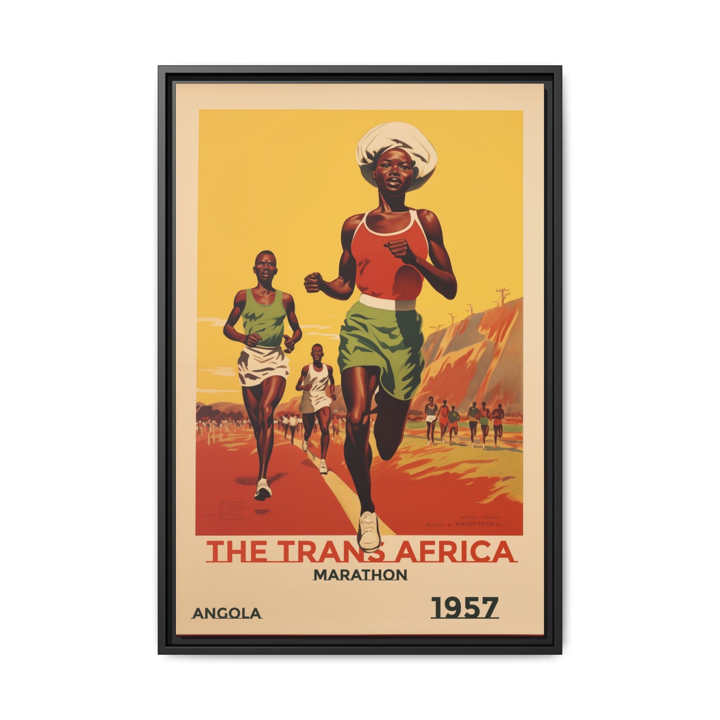 Trans-Africa Marathon 1957 Vintage Poster | Fine Art Print