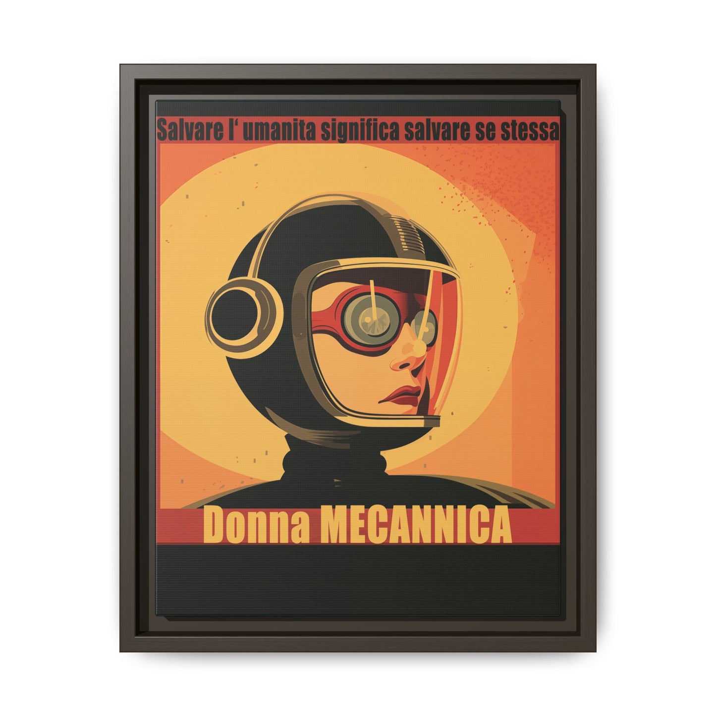 Donna Meccanica Retro Sci-Fi Vintage Poster | Museum-Quality Fine Art Print