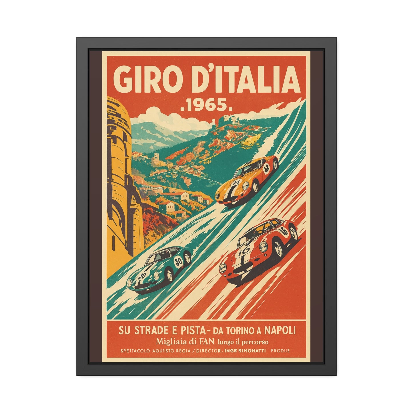 Vintage Velocity Framed Poster | Museum-Quality Fine Art Print