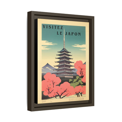 Visitez le Japon Japanese Travel Vintage Poster | Museum-Quality Fine Art Print
