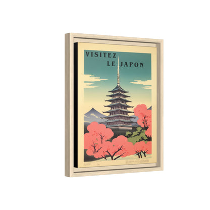 Visitez le Japon Japanese Travel Vintage Poster | Museum-Quality Fine Art Print