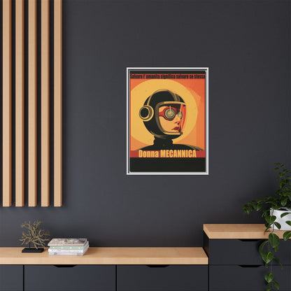 Donna Meccanica Retro Sci-Fi Vintage Poster | Museum-Quality Fine Art Print