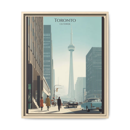Toronto CN Tower Vintage Travel Poster | Museum-Quality Fine Art Print