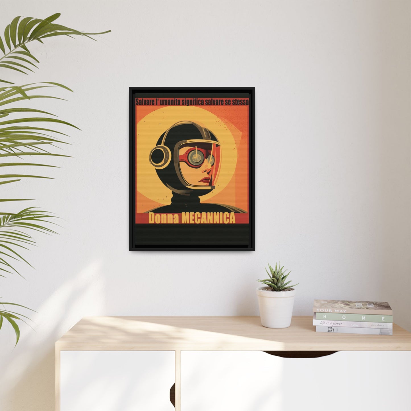 Donna Meccanica Retro Sci-Fi Vintage Poster | Museum-Quality Fine Art Print