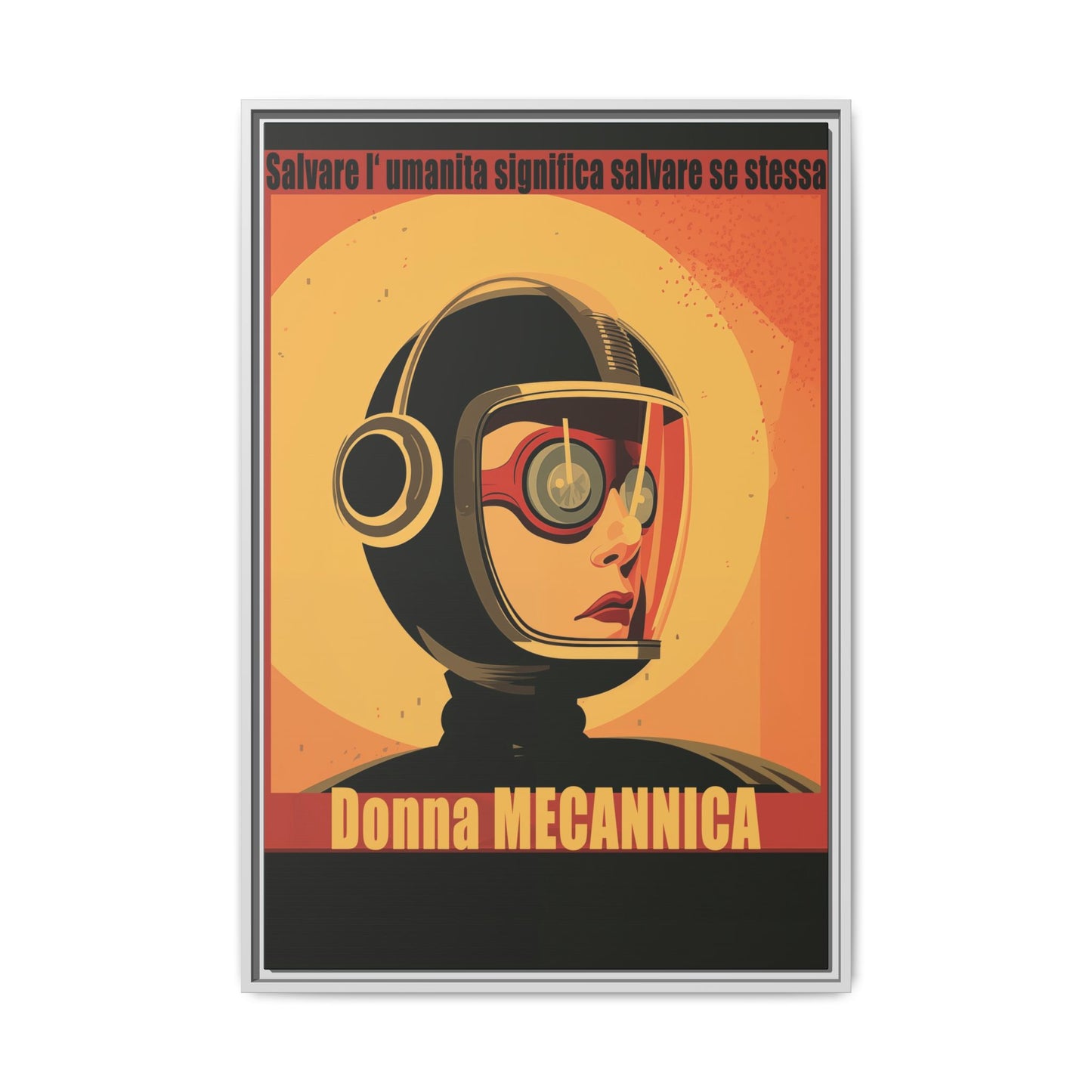 Donna Meccanica Retro Sci-Fi Vintage Poster | Museum-Quality Fine Art Print