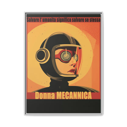 Donna Meccanica Retro Sci-Fi Vintage Poster | Museum-Quality Fine Art Print