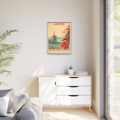 Japan Far East Travel Company Vintage Poster | Museum-Quality Fine Art Print