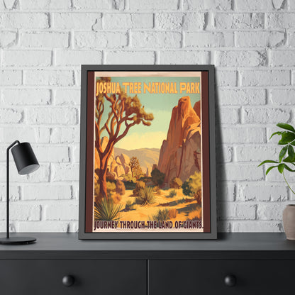 Framed Poster — Joshua Tree National Park Vintage Travel Print