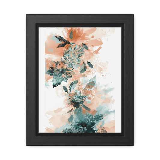 Botanical Dream Framed Poster — Aesthetic Wall Art, Boho Botanical Print, Home Decor Gift for Her | Vintageanna