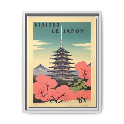 Visitez le Japon Japanese Travel Vintage Poster | Museum-Quality Fine Art Print