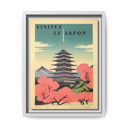 Visitez le Japon Japanese Travel Vintage Poster | Museum-Quality Fine Art Print