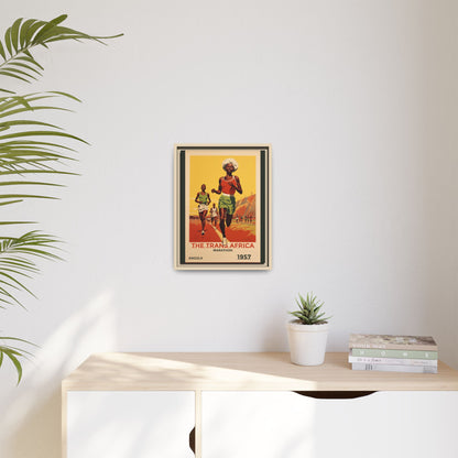Trans-Africa Marathon 1957 Vintage Poster | Fine Art Print