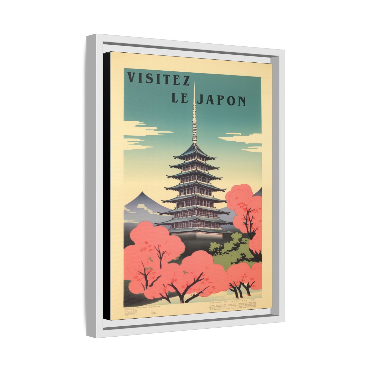 Visitez le Japon Japanese Travel Vintage Poster | Museum-Quality Fine Art Print