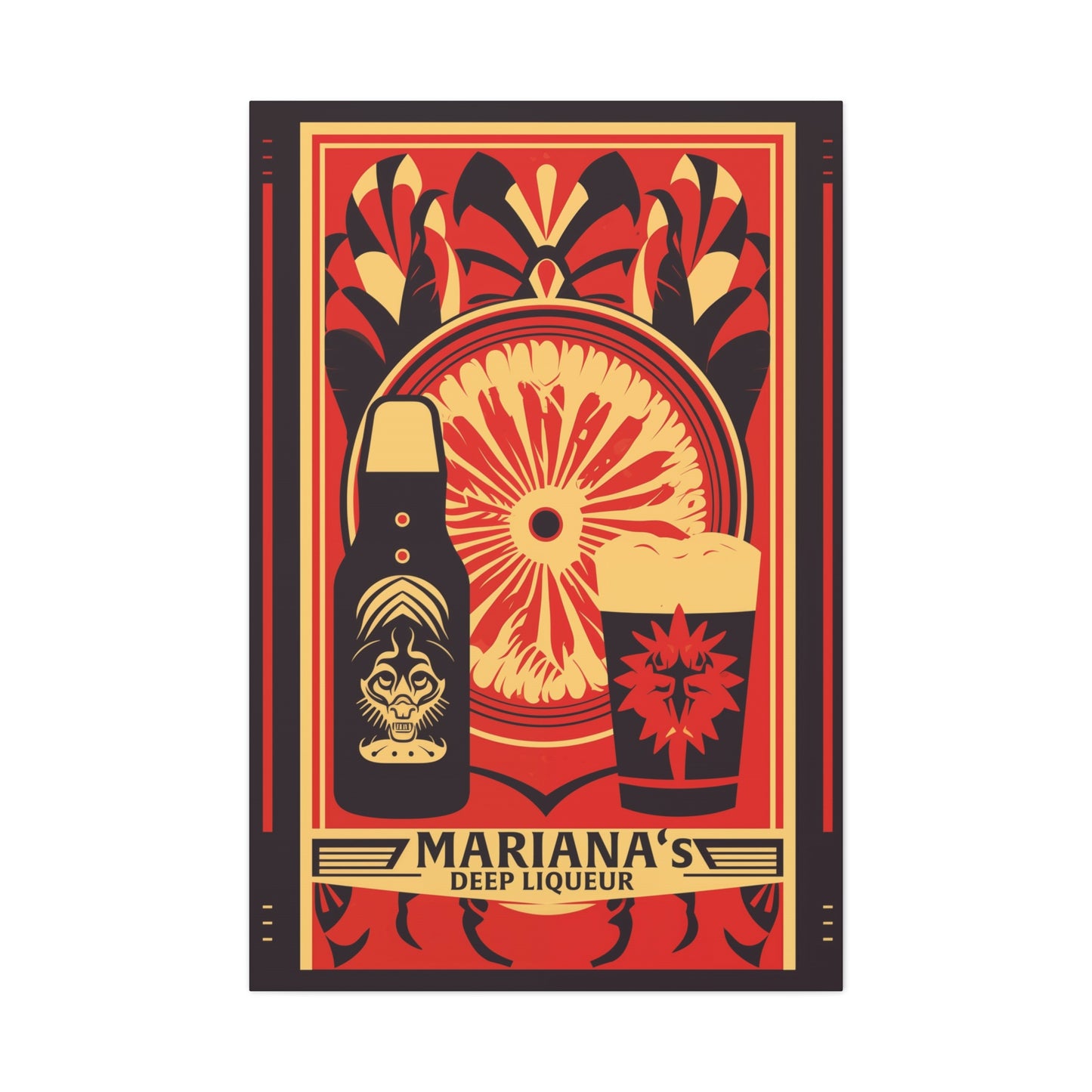 "Mariana’s Deep Liqueur Artistic Matte Canvas" Matte Canvas, Stretched, 1.25"