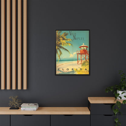 Naples Florida Vintage Beach Poster | Museum-Quality Fine Art Print