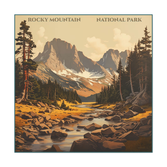 "Rocky Mountain National Park Stretched Matte Canvas" Matte Canvas, Stretched, 1.25"