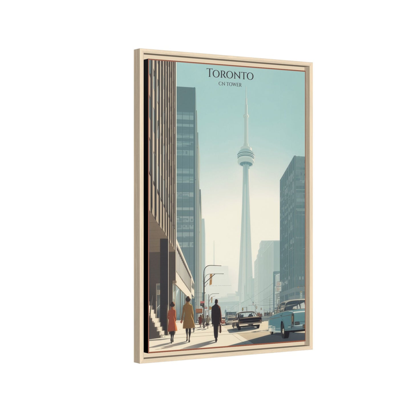 Toronto CN Tower Vintage Travel Poster | Museum-Quality Fine Art Print