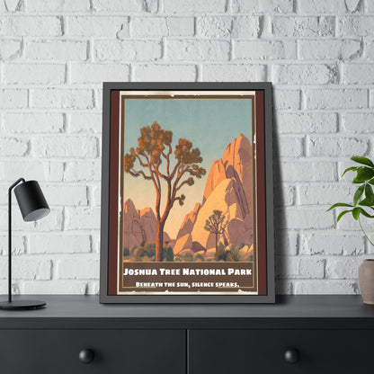 Framed Poster — Joshua Tree National Park Vintage Travel Art