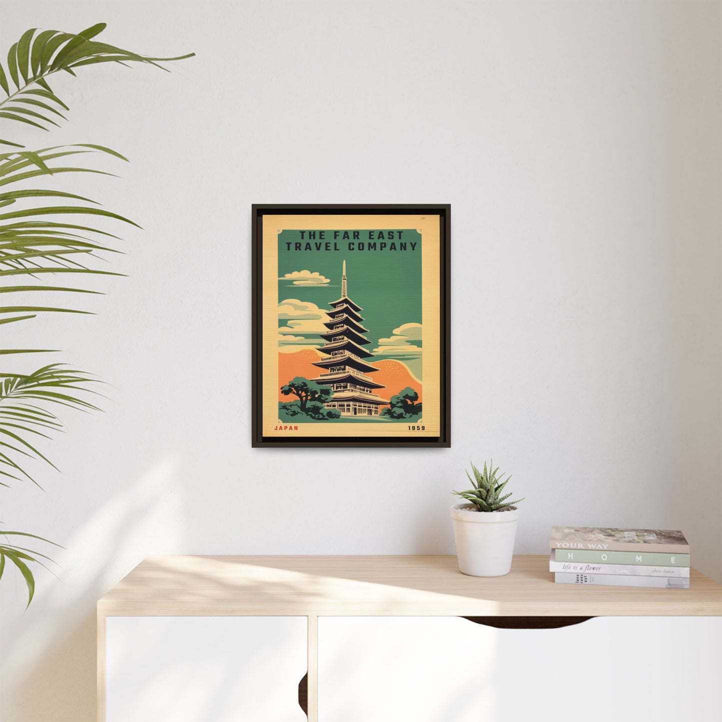 Japan Pagoda Vintage Poster | Museum-Quality Fine Art Print