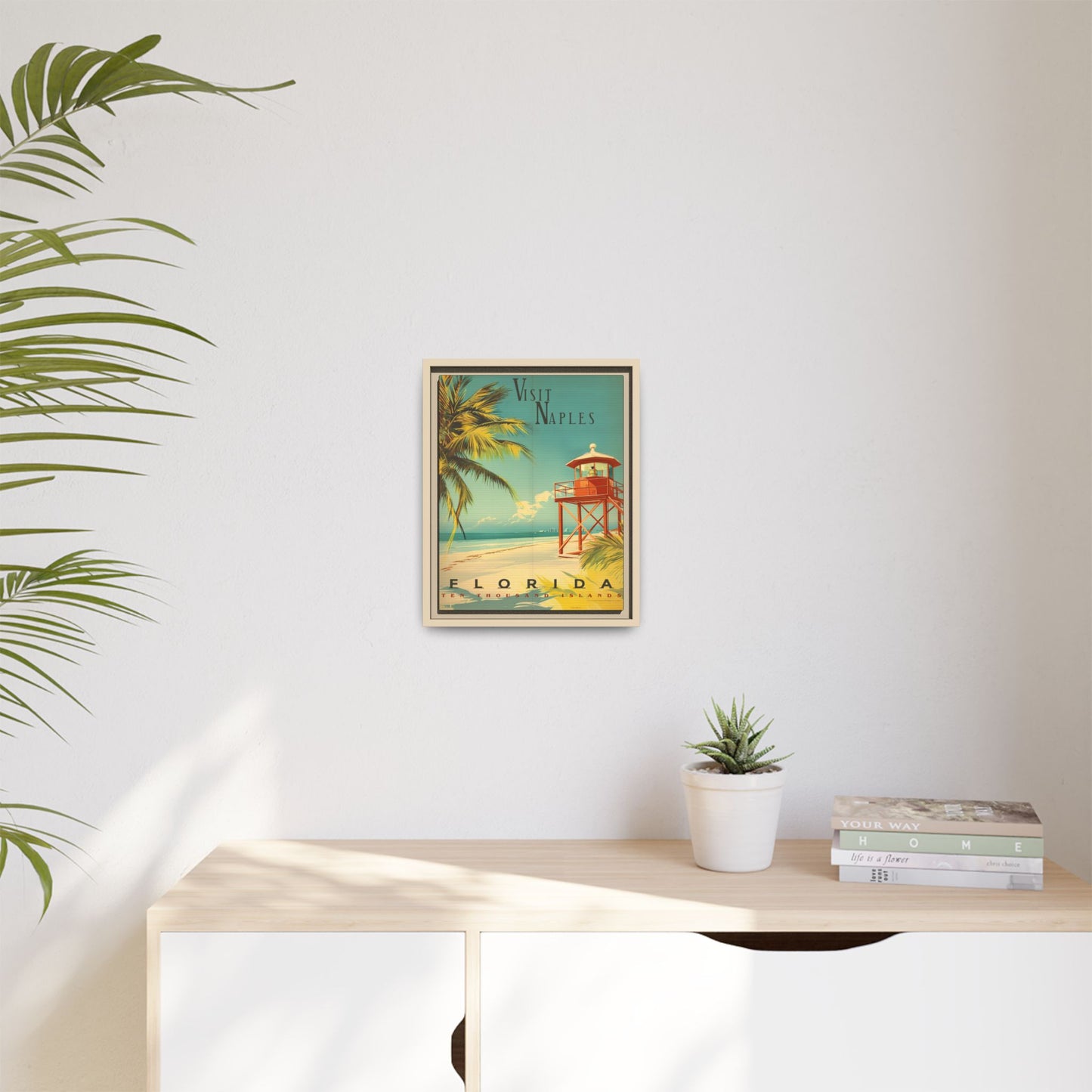 Naples Florida Vintage Beach Poster | Museum-Quality Fine Art Print