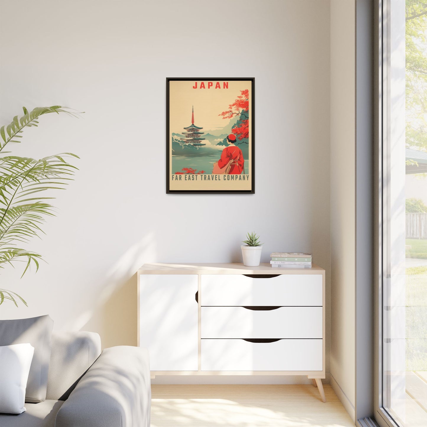 Japan Far East Travel Company Vintage Poster | Museum-Quality Fine Art Print