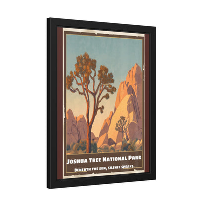 Framed Poster — Joshua Tree National Park Vintage Travel Art