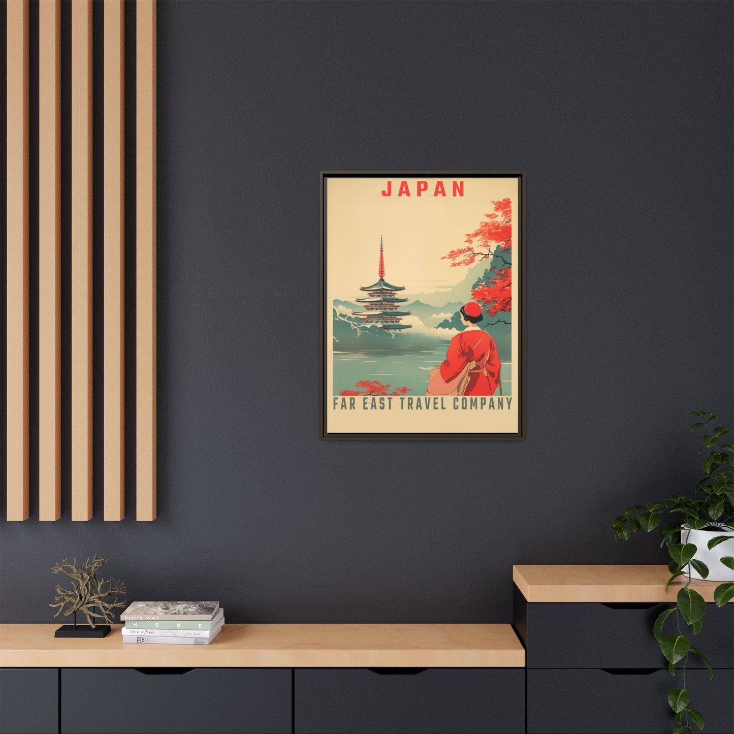 Japan Far East Travel Company Vintage Poster | Museum-Quality Fine Art Print