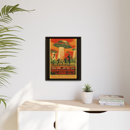 Russian Sci-Fi Alien Invasion Vintage Poster | Museum-Quality Fine Art Print
